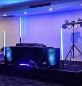 Sleek DJ PA set up