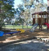 Our lovely shady playground area