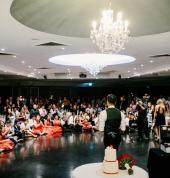 Performing at a wedding