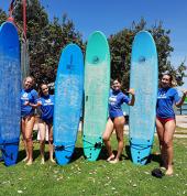 Girls go surfing!