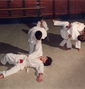 Junoir Judo students competing