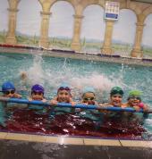 kids having fun in the pool