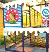 Our Candy themed two tier playground and Candy themed jumping castle