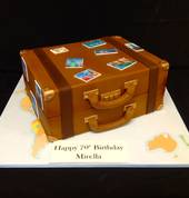 This suitcase cake is a story about you and your travels through life.