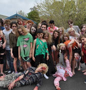 Filming our Zombie apocalypse movie!