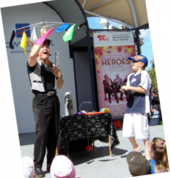 Having fun at Wollongong Mall