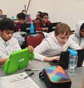 Young coders at work