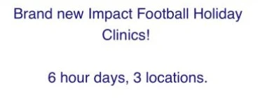 Holiday Clinics Parramatta Soccer Clubs