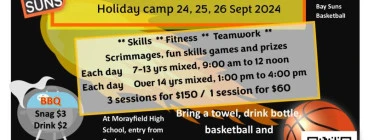 Risings Suns Academy September Holiday camp with Andre Moore Morayfield Basketball Classes &amp; Lessons