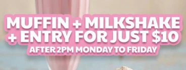 Croc&#039;s Playcentre After School Special! Grab a milkshake, muffin AND entry for only $10 weekdays after 2pm. Marsden Park Cafes with kids Play Areas