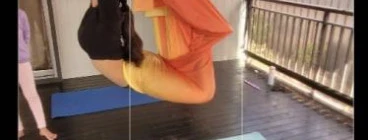 Aerial yoga teenage