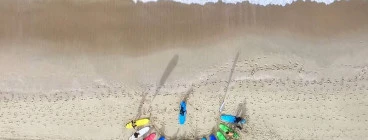 A birds eye view of our surf lessons