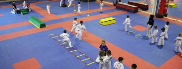 Warm up drills with our Tiny Tigers