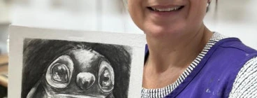 Having a little charcoal fun with my drawing kids.