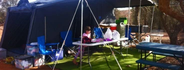 Easy Camper - already set up for the family