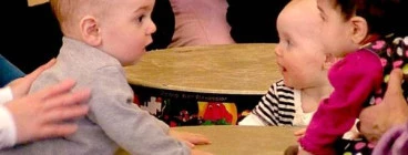 Babies enjoying a mixed age class
