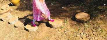messy play nature garden