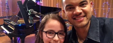 Our student with Guy Sebastian