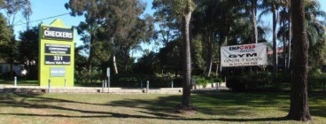 outside view of checkers resort