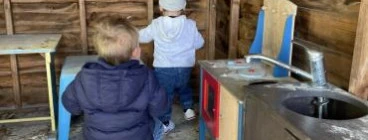 Outside we have a great handmade cubby house, which we have just received a grant to renovate!