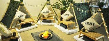 Camo Campout army theme
