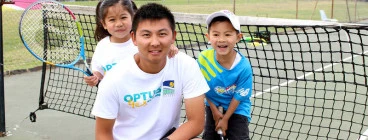 Fun group tennis lessons for kids of all ages and ability at DHA Tennis Academy