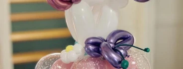 Unicorn balloon sculpture made to order