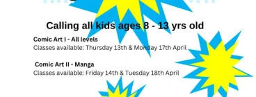 School Holiday Comic Art Class