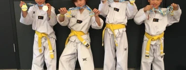 Kids after local competition