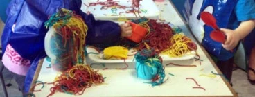 Fun exploring in colour and textures