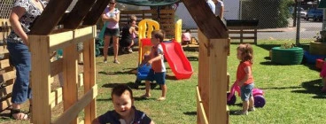 Outdoor play area with shade & lots of soace