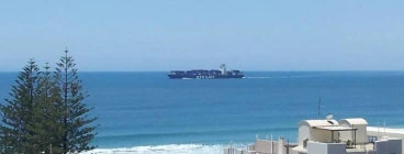 Great view of the shipping lanes from one of our apartments
