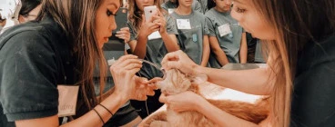 Future Vet Kids Watching Vets