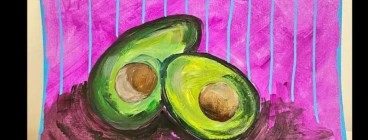 Avocado painting !learn how to paint realistic fruits using layering, blending, and brush stroke techniques.