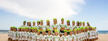 Group photo of all Competitive Athletes at the AASCF National Championships at the Gold Coast