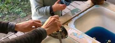 Creativity - water play at Tiny Seeds, Berry