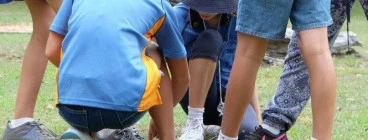Fun games develop friendship, teamwork and leadership