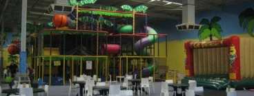 Main play frame and Bouncy castle suitable for 5+ years