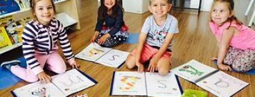 Learning our Letter names and sounds we do Rainbow Tracing and craft.