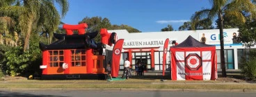 Giant Ninja Jumping Castle & Snow Cone Tent