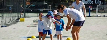 Sport Monkeys practising balance.