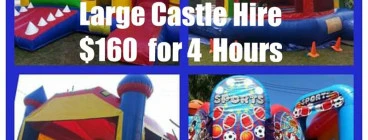 Large Jumping Castle Hire 4 Hrs $160