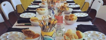 Pinta Crafts - Ceramic Party Set-up at home