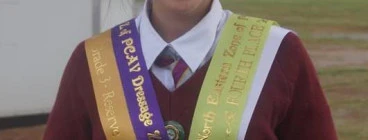 One of our members after a successful day competing.