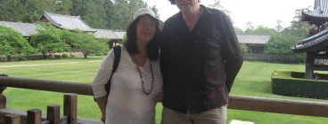 Me and my husband in japan