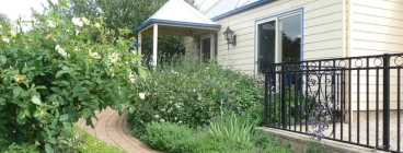 Beautiful gardens at entry