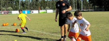 ITC Football training session