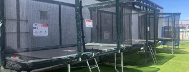 GeeTramp rectangle trampolines of all sizes and varying bounce options