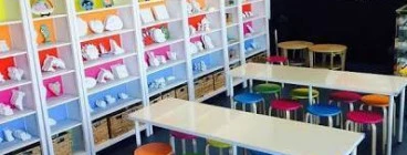 The plaster painting studio