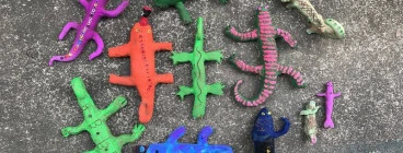 Lizard Sculptures - After SChool Art Club